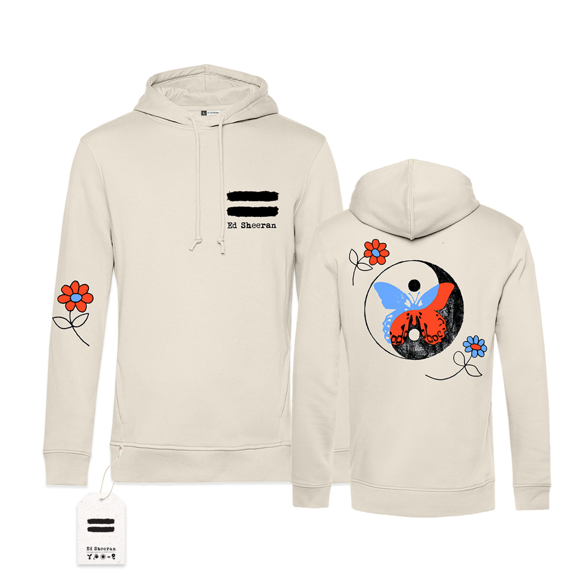 Ying Yang Butterfly Sand Hoodie (S) | Ed Sheeran